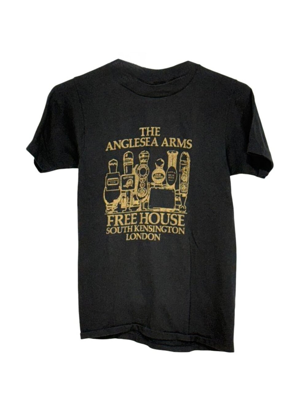 The Anglesea Arms South Kensington Vintage 80s Black Tee Small Single Stitch